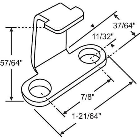 Strybuc HIGH STRENGTH SASH LOCK KEEPER 50-739